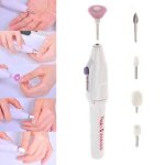 Kit ponceuse electrique lime ongles manucure avec 5 embouts ponçage blanc Kit ponceuse electrique lime ongles manucure avec 5 embouts ponçage blanc
