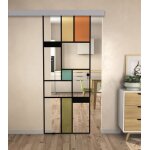 Kit porte coulissante en verre + rail aluminium coffrage - mondo - h. 2005 x l. 725 - fabrication française ... Kit porte coulissante en verre + rail aluminium coffrage - mondo - h. 2005 x l. 725 - fabrication française ...