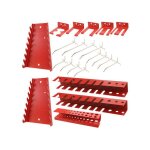 Kit porte - outils m�tal - botle - kit 22 pi�ces - acier peint par poudrage - 12 crochets galvanis�s ...