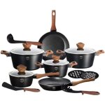 Pots marmites faitouts - berlinger haus - bh - 1537 - 15 pices - revtement granit triple - fonte daluminium ...
