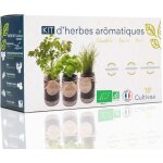 Kit pr�t � pousser d?herbes aromatiques - graines 100% bio - made in france - jardin potager d?int�rieur ...