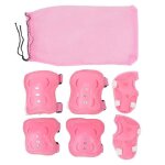 Kit de protection rouleau enfant - cuque - rose - genouillère coudière protège - main Kit de protection rouleau enfant - cuque - rose - genouillère coudière protège - main