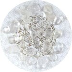 Kit de purification - lithoth�rapie - 10cm - pierre en cristal - plaque de rechargement - pochette de ...