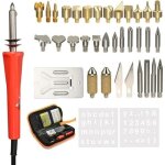 Kit de pyrogravure sur bois fer  souder37pc 60w loisirs cratifs adultes graveur pour rondin de bois ...
