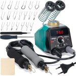 Kit de pyrogravure sur bois - zokko - double stylo - affichage num�rique - 20 pointes de fil - 2 pi�ces ...