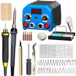 Kit de pyrogravure sur bois - zokko - temp�rature r�glable 100 - 700? - affichage num�rique - 2 stylos ...