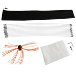 Kit de ramonage 11m nylon flexible h�risson de ramonage synth�tique nettoyage po�le entrainement perceuse ...