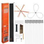 Kit de ramonage 12 m - vevor - ramonage chemin�e brosse extensible outil de nettoyage foyer chemin�es ...