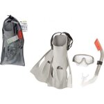 Kit de randonnee aquatique - kit de randonnee snorkeling bestway ensemble de plong�e masque gris palmes ...