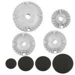 Kit de remplacement couronnes br�leurs gaz - okz - 8 pi�ces - universel - argent et noir - installation ...