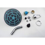 Kit pieces douche solaire 35l 40l - edg aqualux - pommeau + robinet + joints