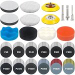 Kit r�novation phare 133pcs kit de restauration de phares pour auto et moto papier abrasif 75mm wet et ...