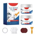 Kit de réparation de carrelageétanche colle de réparation pour carrelage pour réparer rayures trous et ... Kit de réparation de carrelageétanche colle de réparation pour carrelage pour réparer rayures trous et ...