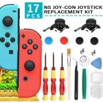 Kit de réparation joycon - nintendo - 2 pcs - joystick 3d - outils inclus - compatible switch Kit de réparation joycon - nintendo - 2 pcs - joystick 3d - outils inclus - compatible switch