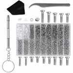 Kit de r�paration de lunettes - mhy� - 1000 pi�ces - tournevis magn�tique - pincettes - tissu de lunettes ...