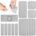 Kit de réparation de moustiquaire pour fenêtre - 30pcs - fixation auto agrippante - fibre de verre Kit de réparation de moustiquaire pour fenêtre - 30pcs - fixation auto agrippante - fibre de verre