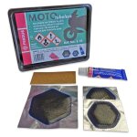 Kit reparation pneu moto tubeless rustines - 5 pieces