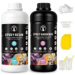 Kit de r�sine �poxy transparente 1:1 � faible viscosit� pour table de rivi�re bois conservation des fleurs ...