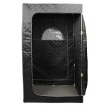 Kit sauna - cabine de sauna et hammam pour le corps entier - noir