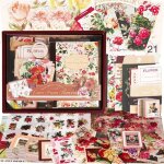 Kit scrapbooking (153 pc) lettres de collecte vintage pour les mat�riaux de scrapbooking � puces planner ...