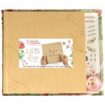 Kit scrapbooking - graine cr�ative - livre dor - 20 x 20 cm - 80 pages blanches - 40 enveloppes kraft ...