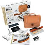 Kit / set / coffret (10 accessoires) dentretien et de soin pour barbe et rasage.
