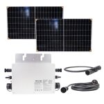Kit solaire pni green house m600 ? 2�375w panneaux monocristallins + micro - onduleur 600w wi?fi