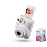 Appareil photo instantané - fujifilm - instax mini 12 - couleur clay white - miroir selfie - pack de ... Appareil photo instantané - fujifilm - instax mini 12 - couleur clay white - miroir selfie - pack de ...