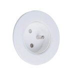 Kit spots meuble prise 2p + t 10 / 16a blanc d70