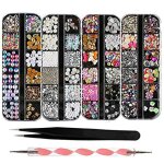 Kit strass nail art kit strass ongles 4 boîtes cloutés multicolores strass pour fournitures de décorations ... Kit strass nail art kit strass ongles 4 boîtes cloutés multicolores strass pour fournitures de décorations ...
