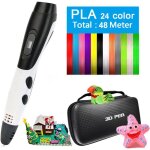 Kit stylo 3d + accessoires stylo 3d avec �cran lcd + 12 accessoires 3d de couleurs cadeau diy id�al pour ...