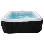 Kit tout inclus sunspa: spa gonflable carr� 6 places et accessoires : 4 appuis t�tes filtre �puisette ...