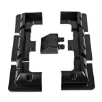 Kit de supports de montage dangle de panneau solaire de 7 pices noir