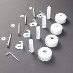 Kit support mural long blanc 098896 - seche - serviettes atlantic - supports et fixations