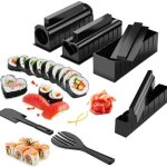 Kit de fabrication de sushi - amoune - lot de 10 pi�ces - plastique - essentiel - diy