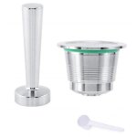 Kit tamper � caf� pour nespresso machine � caf� en inox + capsule rechargeable de machine caf� nespresso ...