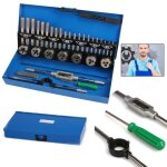 Kit de taraud et filire lars360 - m3 - m12 en acier - coffret de 32 pices