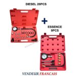 Kit testeur compression / compressiom�tre moteurs diesel 20 pcs + essence 9 pcs