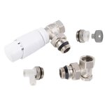 Kit thermostatique radiateur nickelé 15x21 (1 / 2) noyon & thiebault Kit thermostatique radiateur nickelé 15x21 (1 / 2) noyon & thiebault