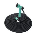 Kit tuyau extensible de 5 � 15 m�tre - suan - noir - id�al pour larrosage de votre jardin