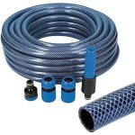 Tuyau de jardin - edm - kit tuyau de jardin blue - �15mm int�rieur - �20mm ext�rieur - 25m avec accessoires ...