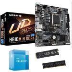 Kit upgrade pc - gigabyte - h610m - processeur intel pentium gold - 8 go ram - ssd 480 go Kit upgrade pc - gigabyte - h610m - processeur intel pentium gold - 8 go ram - ssd 480 go