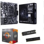 Kit upgrade pc - asus - prime b450m - aii - processeur amd ryzen 3 3200g - 16 go ddr4 - ssd m. 2 480 ...