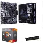 Kit upgrade pc - asus - prime b450m - aii - processeur amd ryzen 3 3200g - 8 go ddr4 - socket am4
