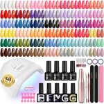 Kit vernis semi permanent - zuuko - 45 couleurs - lampe uv / led 48w - ponceuse ongles �lectrique - base ...