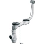 Vidage complet d�vier avec 2 bondes � bouchon et trop - plein lat�ral valentin - 2 cuves