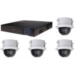 Kit vidosurveillance dahua - enregistreur dvr et 4 camras dme analogiques hdcvi