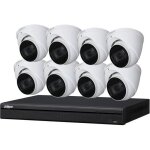 Kit vid�osurveillance dahua kitevo 8dom720p - 001 - 8 cam�ras d�mes ext�rieures ir 60m