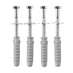 Vis et chevilles - hama - kit de vis avec chevilles - 4 vis 8x80mm - 4 rondelles 8mm - 4 chevilles 12mm ...