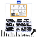 Kit de vis de montage tv - trahoo - 78 pi�ces - vis vesa - m4 m5 m6 m8 - jusqu� 80 pouces - acier au ...